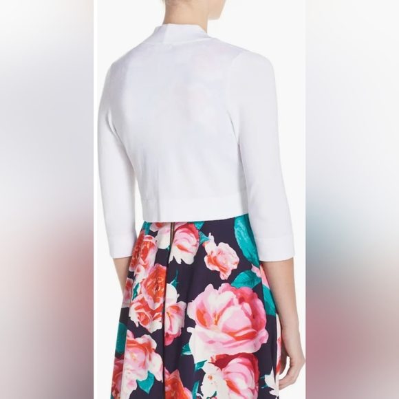 **SOLD**Eliza J Bolero Cardigan Women's Cropped Shrug Sweater Open Front XS - Picture 4 of 14